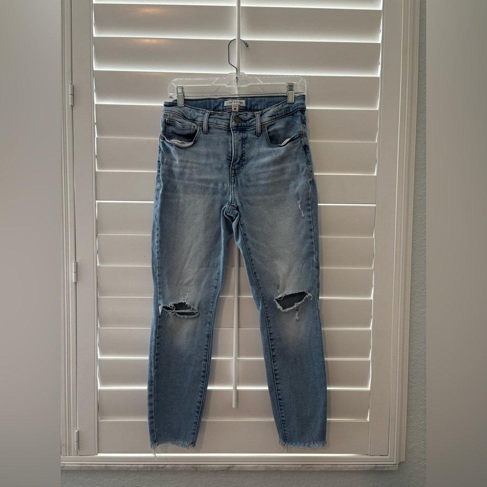 Lucky Brand Light Blue Distressed Skinny Jeans